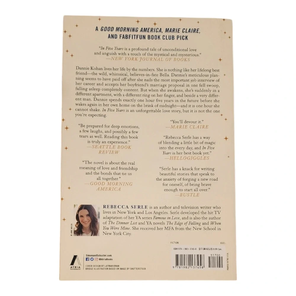In Five Years Rebecca Serle Paperback Book Books Romance Fiction - Picture 4 of 8